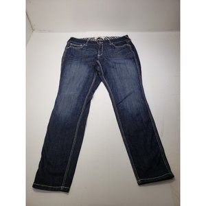 Ariat Real Womens Ella Celestial Mid Rise Skinny Jeans Blue Med Wash 34R